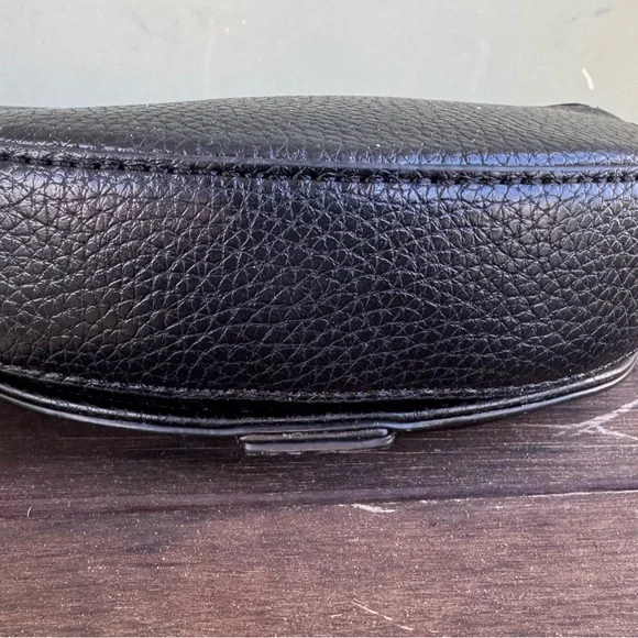 Versace Jeans Collection Black and Gold Mini Crossbody Bag with Baroque Clasp - Picture 6 of 9